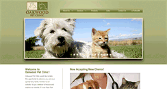 Desktop Screenshot of oakwoodpetclinic.com