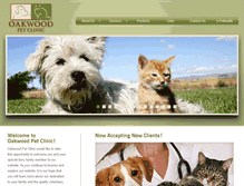 Tablet Screenshot of oakwoodpetclinic.com